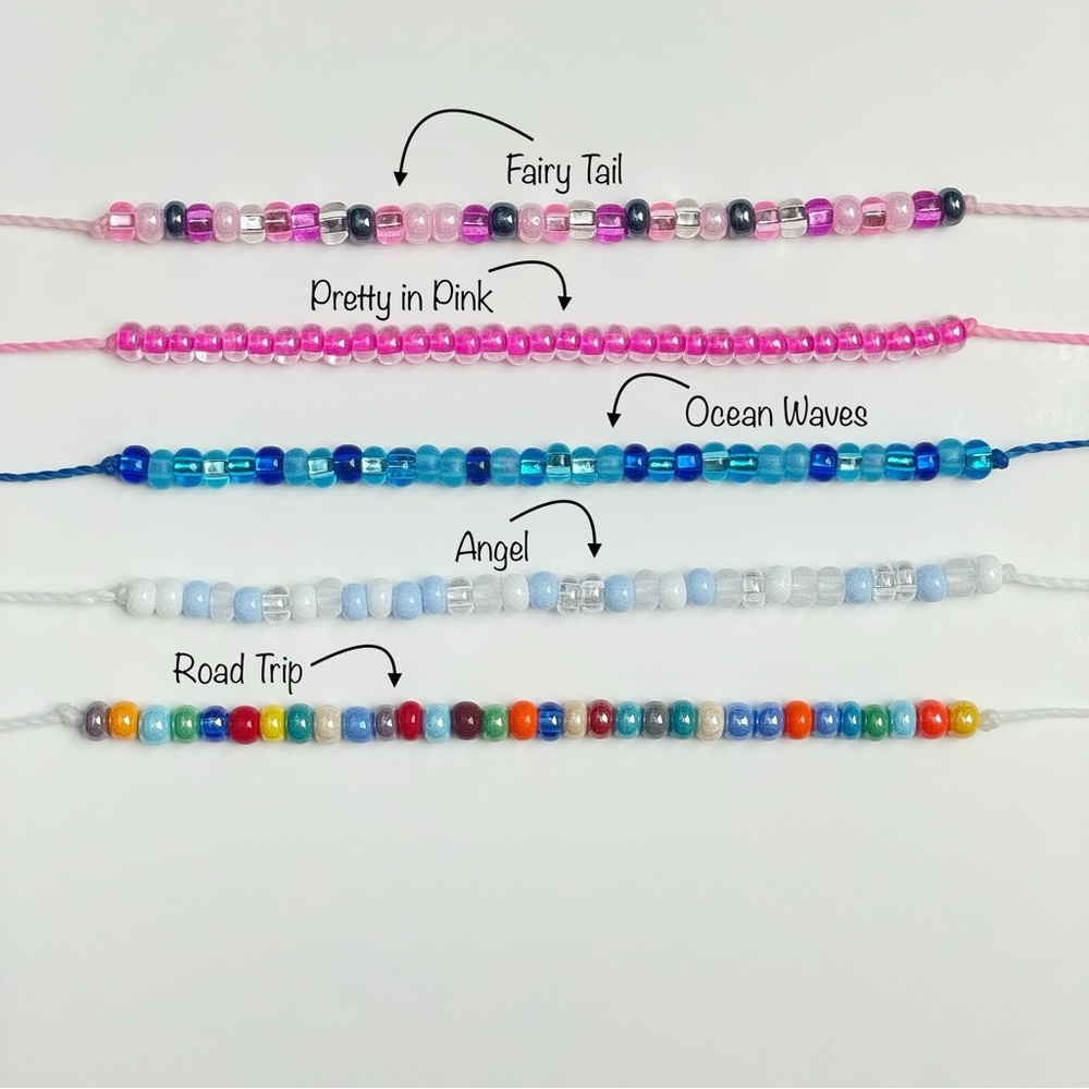 Handmade Seed Bead Bracelet: Adjustable Macrame Cord Friendship Jewelry